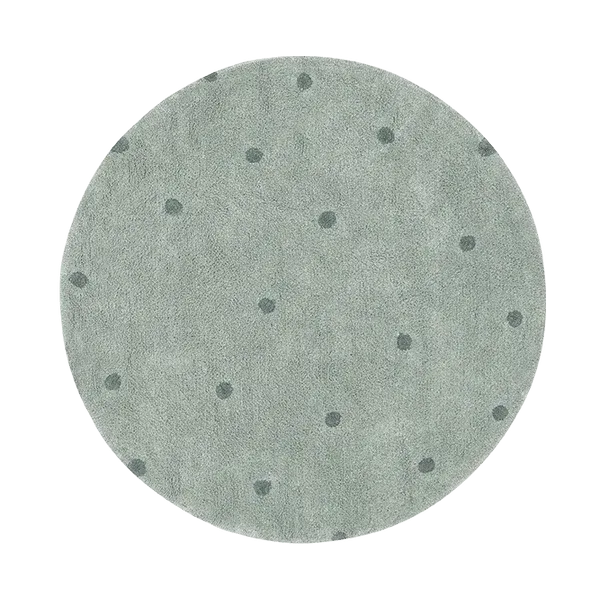 LORENA CANALS - Tapis Lavable Rond Dot Blue Sage