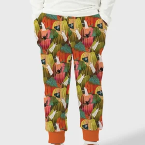 Big Pumpkin Field With Ghosts Bamboo Jogger