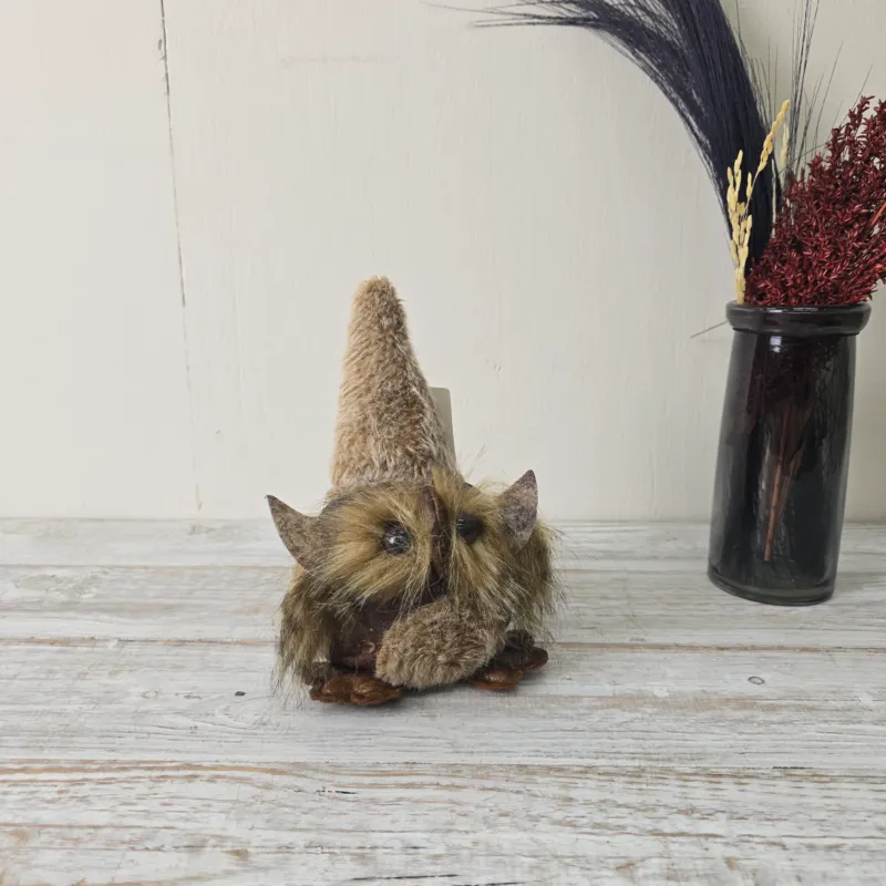 Figur Eule Hedwig Plüsch 21cm Mit Spitzhut Deko
